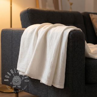 Ľan predpraný STONEWASHED PREMIUM off white