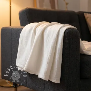 Ľan predpraný STONEWASHED PREMIUM off white