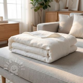 Ľan predpraný STONEWASHED PREMIUM white