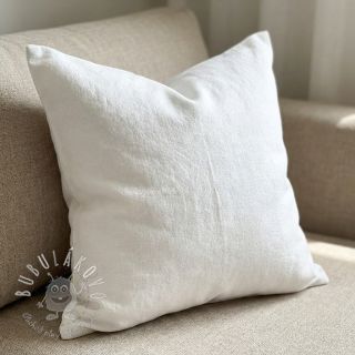 Ľan predpraný STONEWASHED PREMIUM white