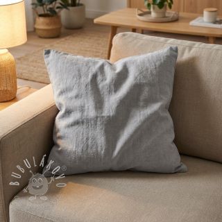 Ľan predpraný STONEWASHED PREMIUM light grey