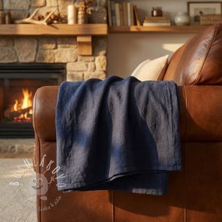 Ľan predpraný STONEWASHED PREMIUM marine