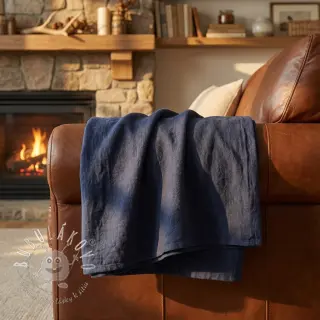 Ľan predpraný STONEWASHED PREMIUM marine