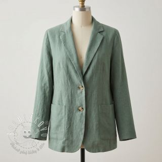 Ľan predpraný STONEWASHED PREMIUM dark mint