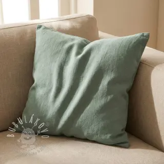 Ľan predpraný STONEWASHED PREMIUM dark mint
