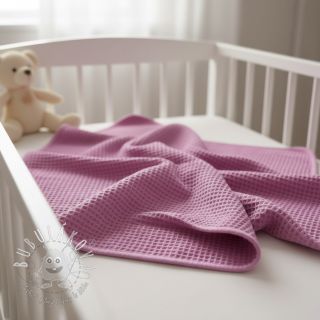 Bavlna s vaflovou väzbou pink