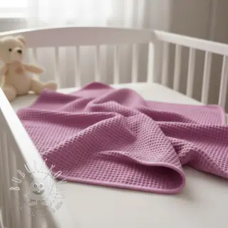 Bavlna s vaflovou väzbou pink