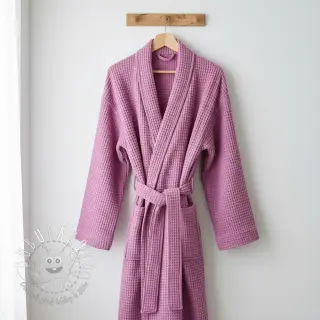 Bavlna s vaflovou väzbou pink