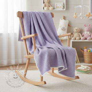 Bavlna s vaflovou väzbou bright lilac