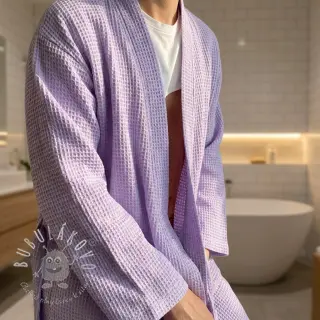 Bavlna s vaflovou väzbou bright lilac