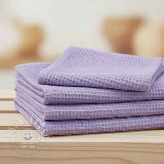 Bavlna s vaflovou väzbou bright lilac