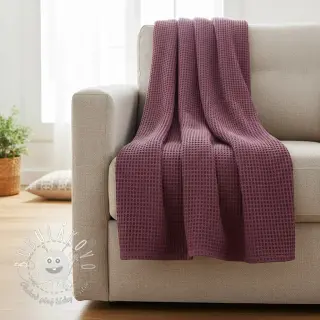 Bavlna s vaflovou väzbou purple