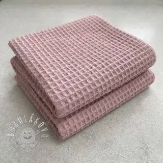 Bavlna s vaflovou väzbou lilac