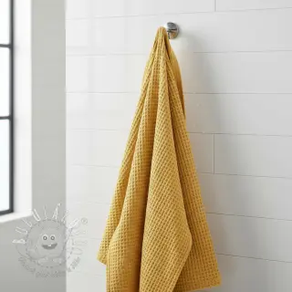 Bavlna s vaflovou väzbou soft yellow