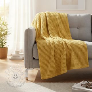 Bavlna s vaflovou väzbou soft yellow