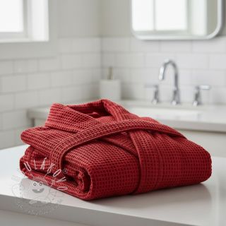 Bavlna s vaflovou väzbou red