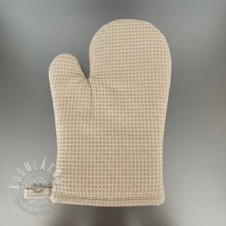 Bavlna s vaflovou väzbou light sand