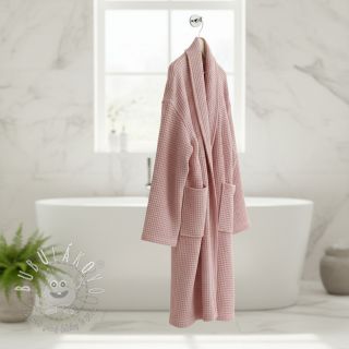 Bavlna s vaflovou väzbou bleached rose