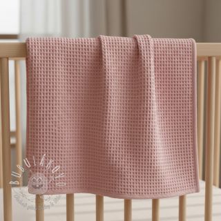 Bavlna s vaflovou väzbou bleached rose