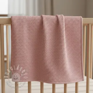 Bavlna s vaflovou väzbou bleached rose
