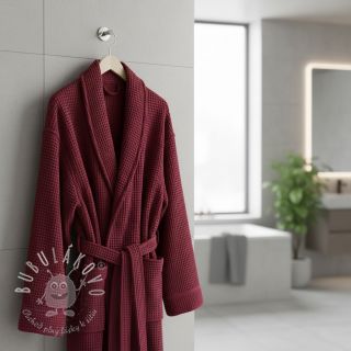 Bavlna s vaflovou väzbou berry