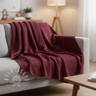 Bavlna s vaflovou väzbou berry