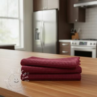 Bavlna s vaflovou väzbou berry