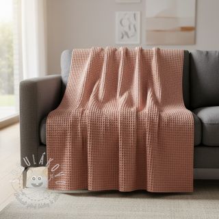 Bavlna s vaflovou väzbou blush