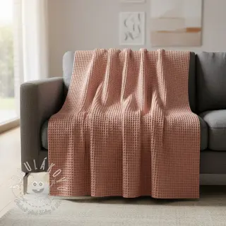 Bavlna s vaflovou väzbou blush