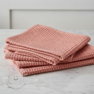 Bavlna s vaflovou väzbou blush