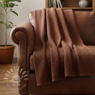 Bavlna s vaflovou väzbou brique