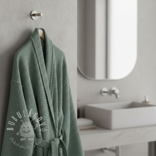 Bavlna s vaflovou väzbou dark green