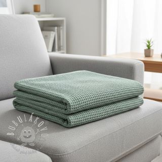 Bavlna s vaflovou väzbou dark green