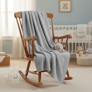 Bavlna s vaflovou väzbou grey