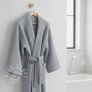 Bavlna s vaflovou väzbou grey