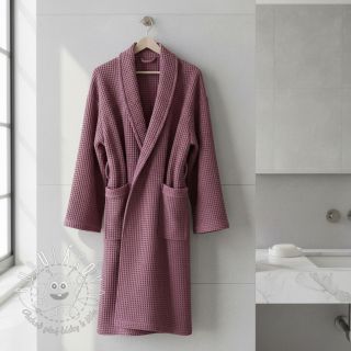 Bavlna s vaflovou väzbou mauve