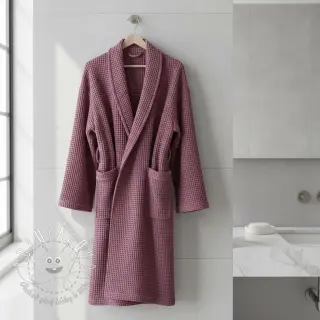 Bavlna s vaflovou väzbou mauve