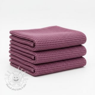 Bavlna s vaflovou väzbou mauve