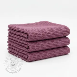 Bavlna s vaflovou väzbou mauve