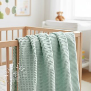 Bavlna s vaflovou väzbou mint