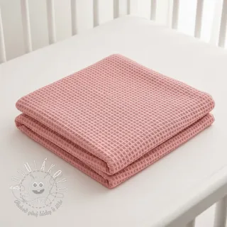 Bavlna s vaflovou väzbou rose