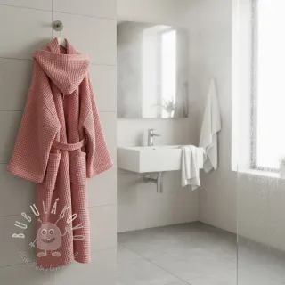 Bavlna s vaflovou väzbou rose