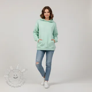 Teplákovina PREMIUM misty jade