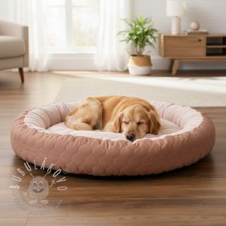 Prešívaná látka Round old rose