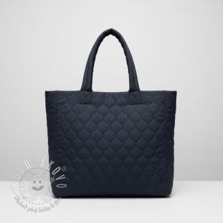 Prešívaná látka Round navy