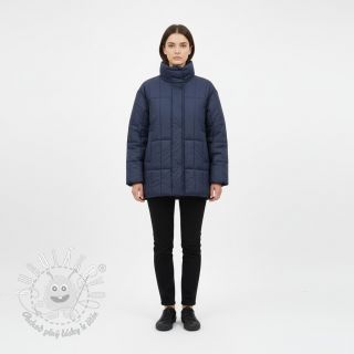 Prešívaná látka Classic navy