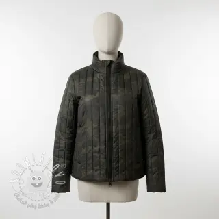 Prešívaná látka Camouflage army green