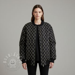 Prešívaná látka Cord black