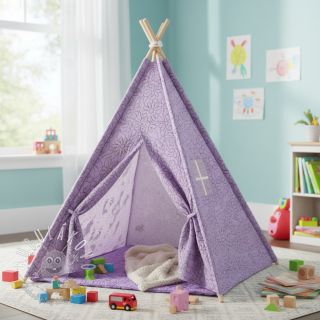 Prešívaná látka Flowers lavender