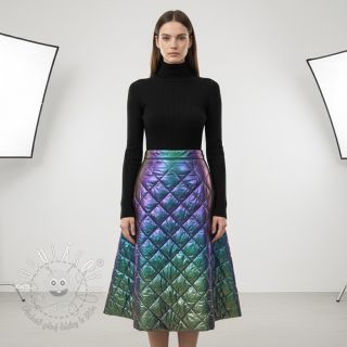 Prešívaná látka FOIL Rainbow multi